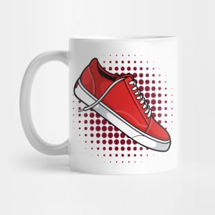 Red White Skate Sneaker Mug